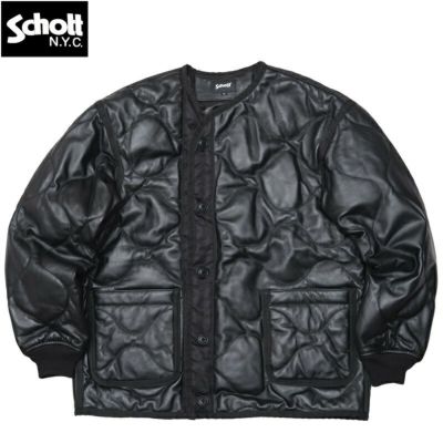 米国製】Schott レザー ライダースジャケット 黒 34 ホーウィン
