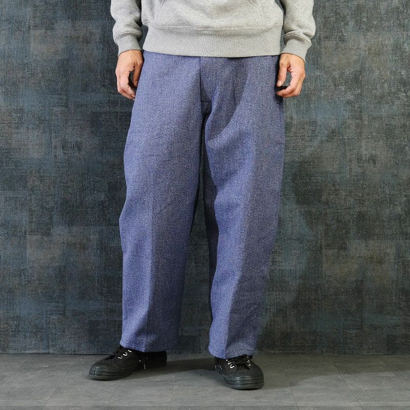 良品 50s スイス軍 デニム トラウザーズ オーバーパンツ W38 L30 40's