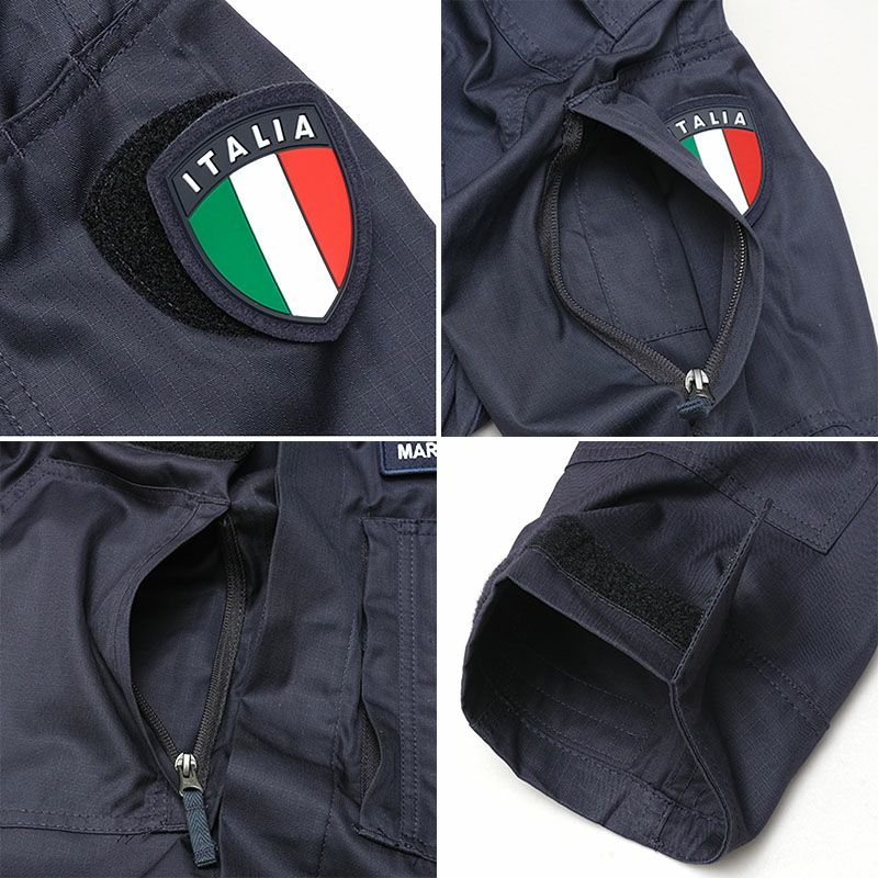 イタリア軍 MM フィールドジャケット ネイビー デッドストック JJ361NN 海軍 NAVY 薄手 リップストップ RIPSTOP  コンバットジャケット 戦闘服 シャツジャケット 船上勤務 オペレーション MMI Marina Militare Italiana 実物ミリタリー 軍物  軍モノ 未使用品 | ミリタリー ...