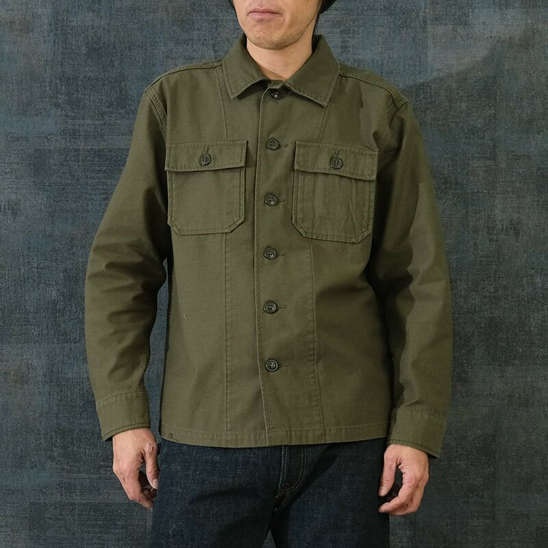 米軍タイプ OG-107 ファティーグシャツ 長袖 Revival Model USED加工 