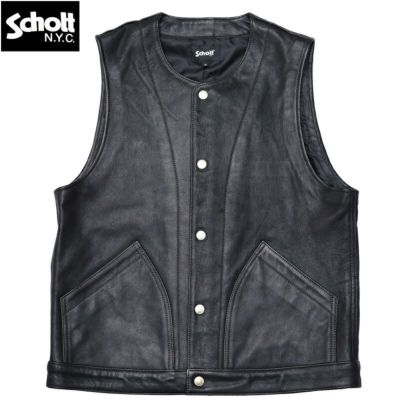 Schott ダウンベスト 黒　Size L schott（ショット）の「Schott/ショット/MILITARY DOWN VEST