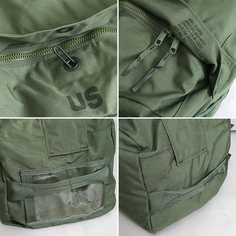 米軍 コーデュラナイロン ダッフルバッグ オリーブ 新タイプ USED  