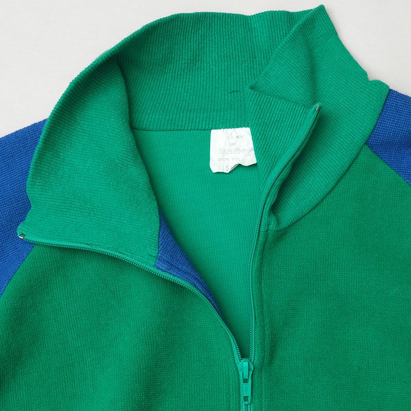 ドイツ ポリス ジムジャケット ハーフジップ グリーン USED