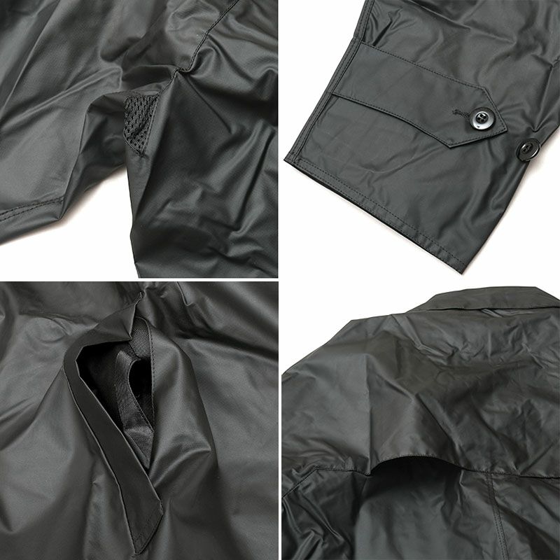 フランス ポリス レインコート ブラック デッドストック JR038NN