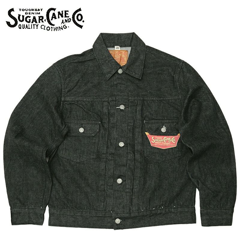 SUGAR CANE シュガーケーン #SC15650 14.25oz. ブラックデニム ジャケット 1953モデルデニムブラウス メンズ 男性  アウター ジージャン ワークウエア カジュアル アメカジ 春 秋 冬 黒 | ミリタリーショップ シービーズ