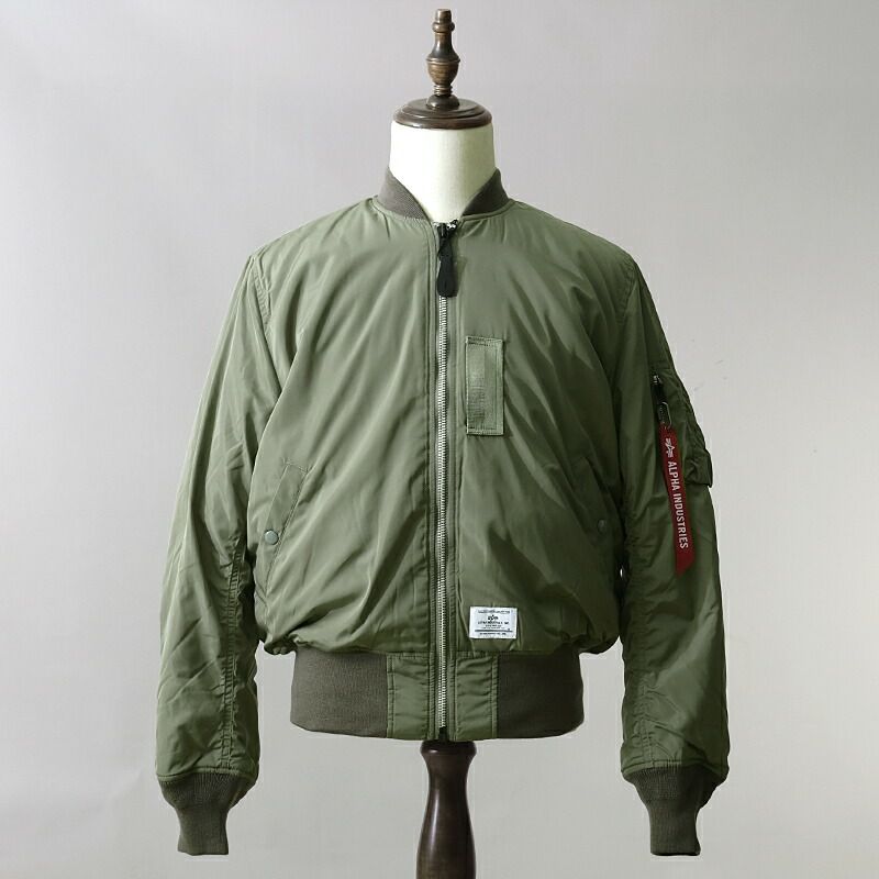 90S USA製 M ALPHA L-2B 7448J フライト ジャケット 緑 90S USA製 M ALPHA L-2B 7448J フライト ジャケット 緑 USA製 ALPHA