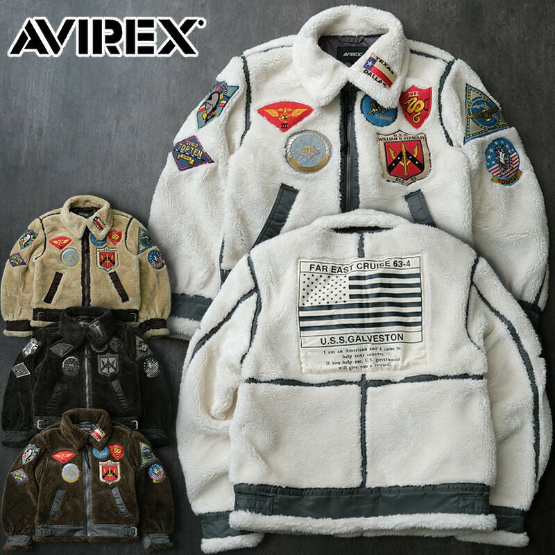 AVIREX B-3 B3 40 L フライトジャケット レザージャケット ボア 