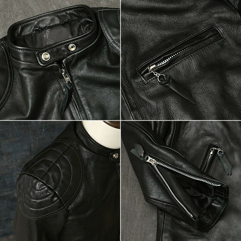 Schott ショット #7825150003 パデット シングルライダースジャケット 
