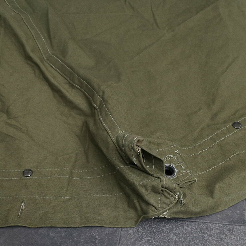 ギリシャ軍 シェルターハーフ テントシート オリーブ USED