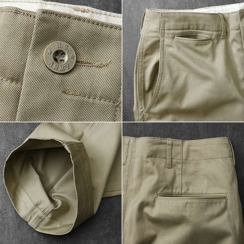 米軍タイプ 40's チノパンツ メタル釦 PP453YN 40年代メタル