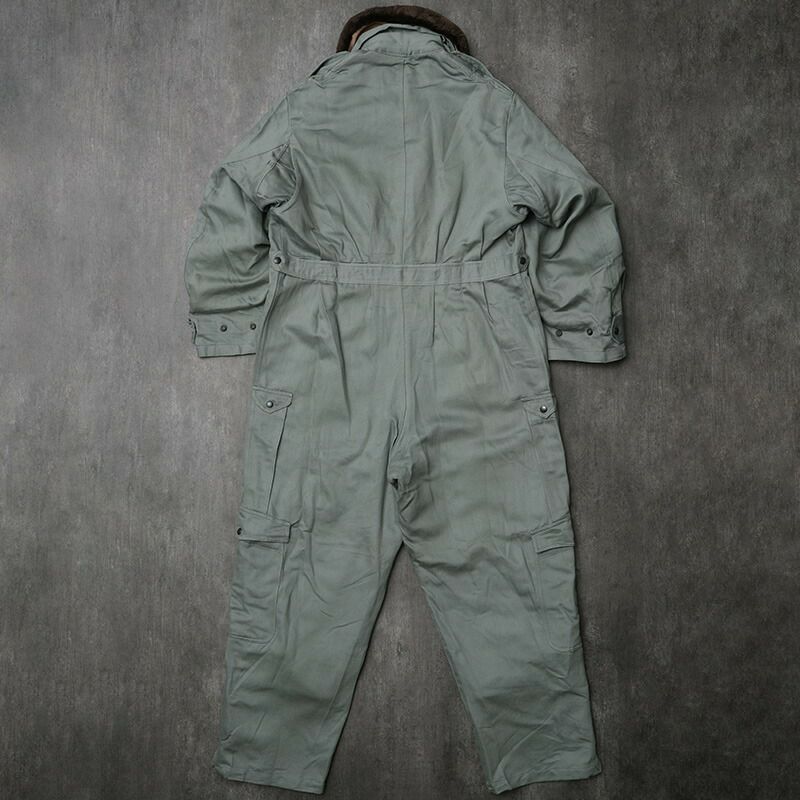 イタリア軍 つなぎ カバーオール MILITARY 実物 新品 デッドストック イタリア軍 コットンサテン
