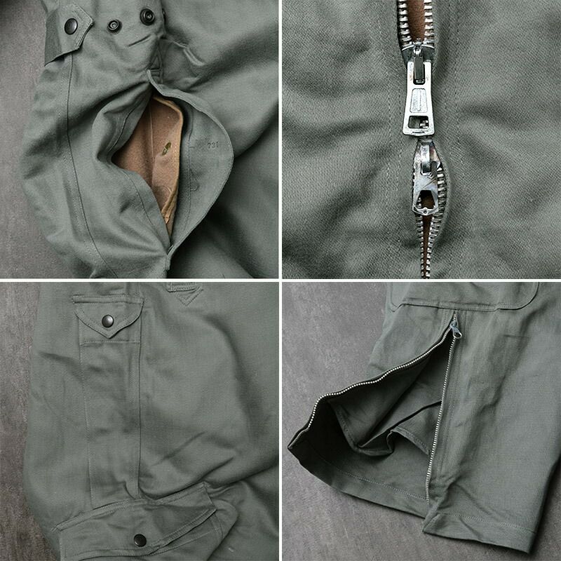 イタリア軍 AMI フライトカバーオール グレー ウールライナー付き