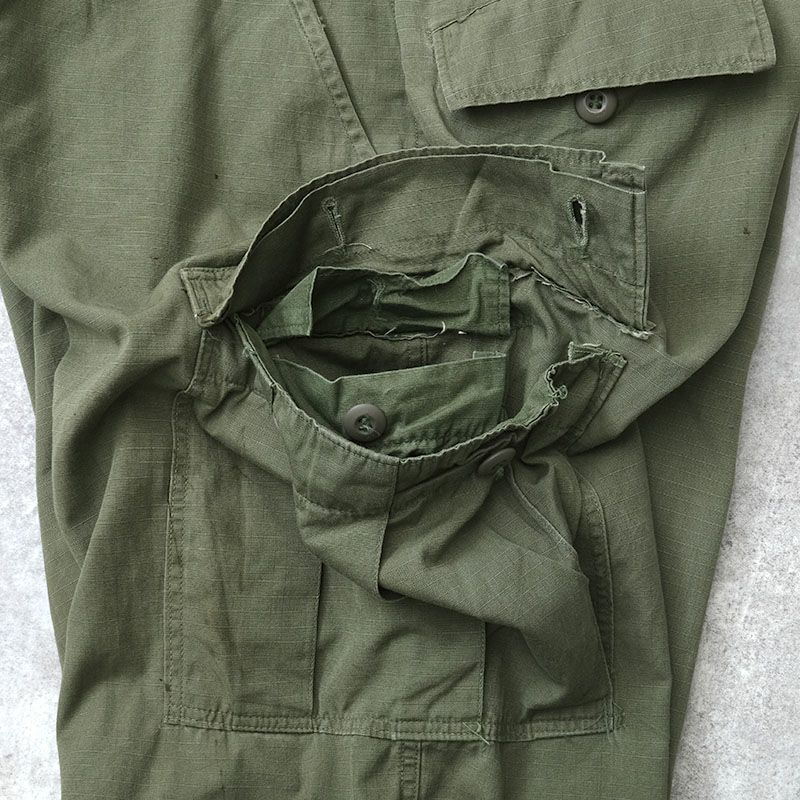 米軍 ジャングル ファティーグパンツ リップストップ オリーブ