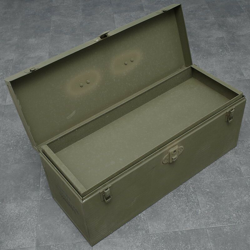 米軍 WW2 M6 スチール ツールボックス オリーブ デッドストック