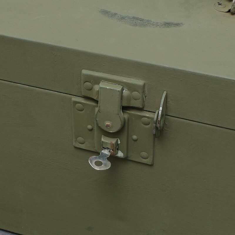 米軍 WW2 M6 スチール ツールボックス オリーブ デッドストック