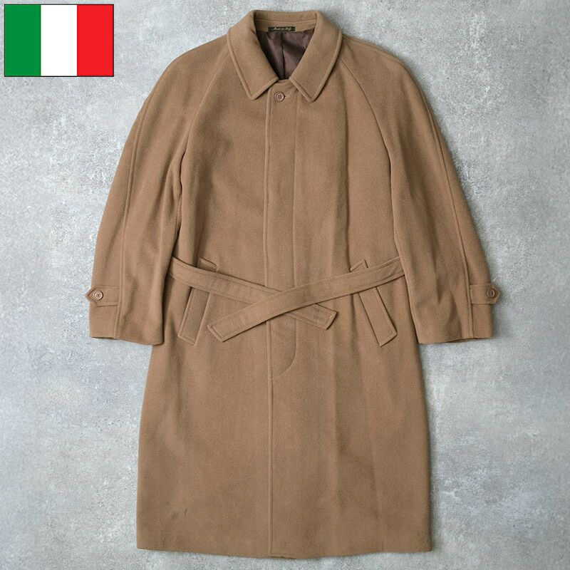 イタリア軍 ウール ナイロン カシミヤ ラグラン ステンカラー