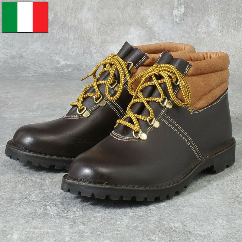 イタリア軍 EI レザー マウンテンブーツ 4カン ダークブラウン