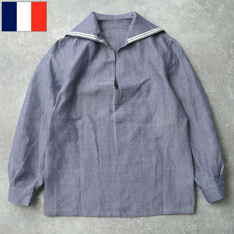 50s ビンテージ フランス軍 ミリタリー ラミー リネン セーラーパンツ 50s デッドストック フランス海軍 ラミーセーラーパンツ (BLUE
