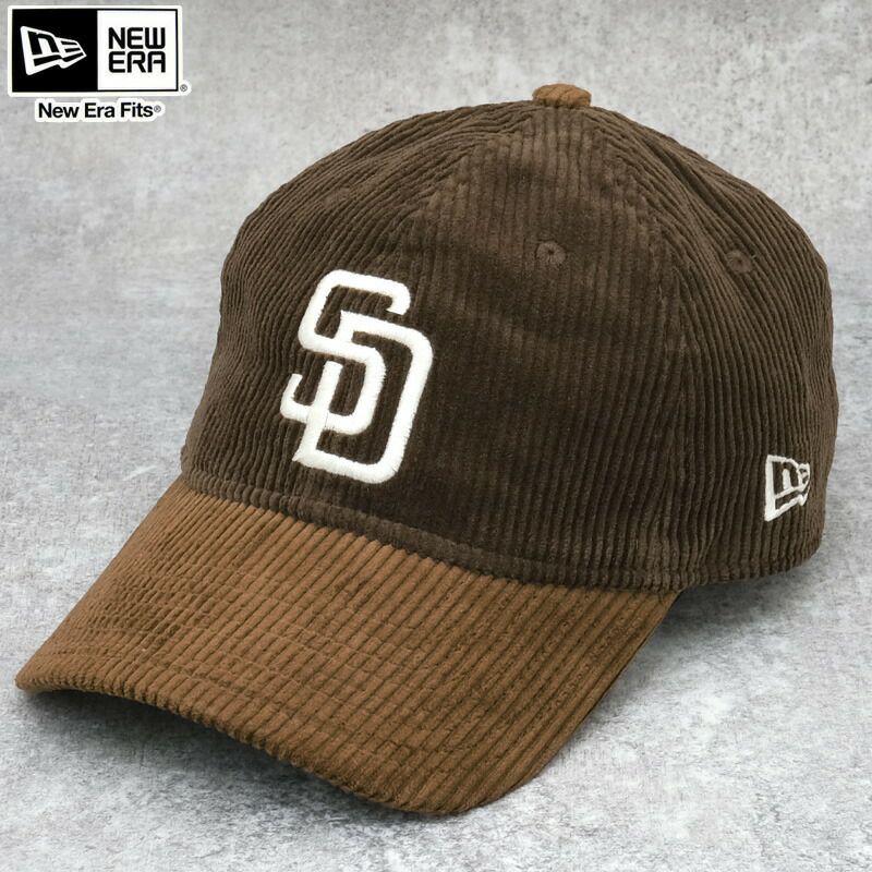 NEWERA ニューエラ 9TWENTY コーデュロイ キャップ『サンディエゴ・パドレス 』ブラウン