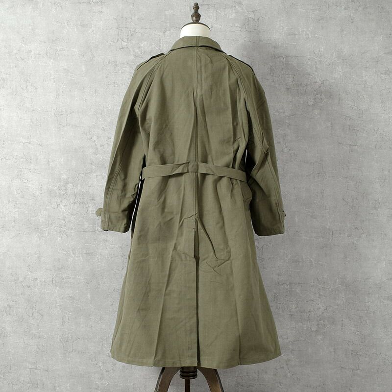 M-35 フランス軍 モーターサイクルコート黒染め フランス軍 M35 モーターサイクルコート 後染めブラック デット