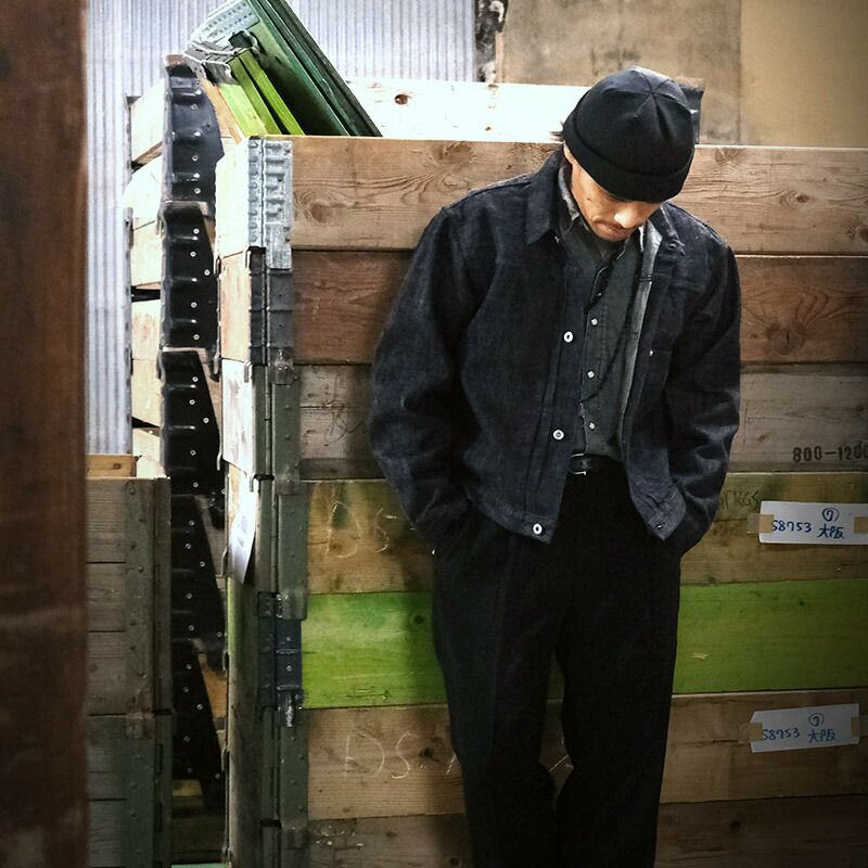 13.5oz デニムジャケット 大戦モデル #JJ389YNブルー ブラック 13.5