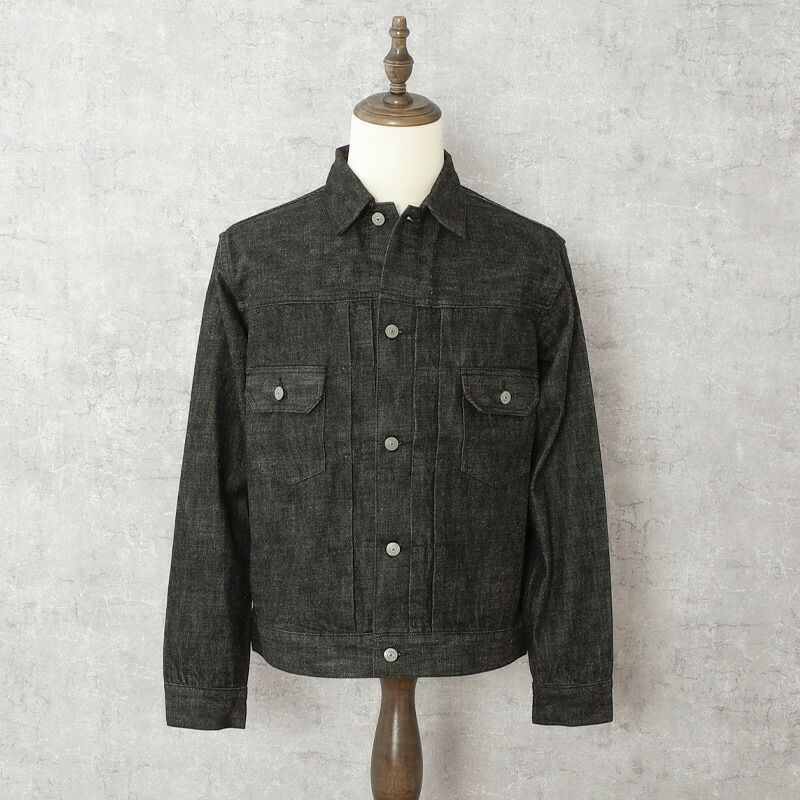 13.5oz デニムジャケット 2ndモデル #JJ390YNブルー ブラック 13.5