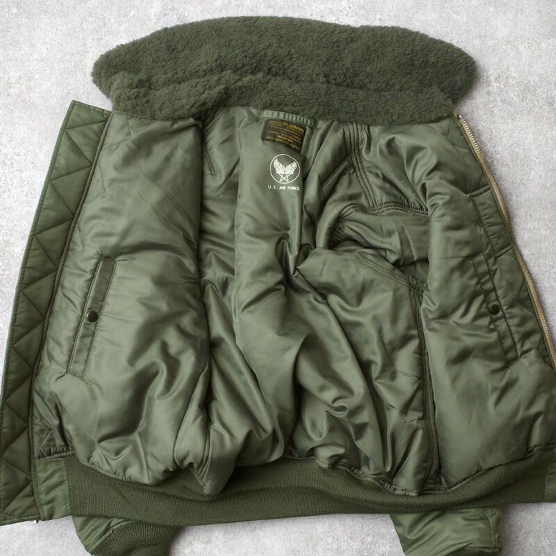 米軍タイプ B-15D MIL-J-6257 フライトジャケット JJ405YN アメリカ軍