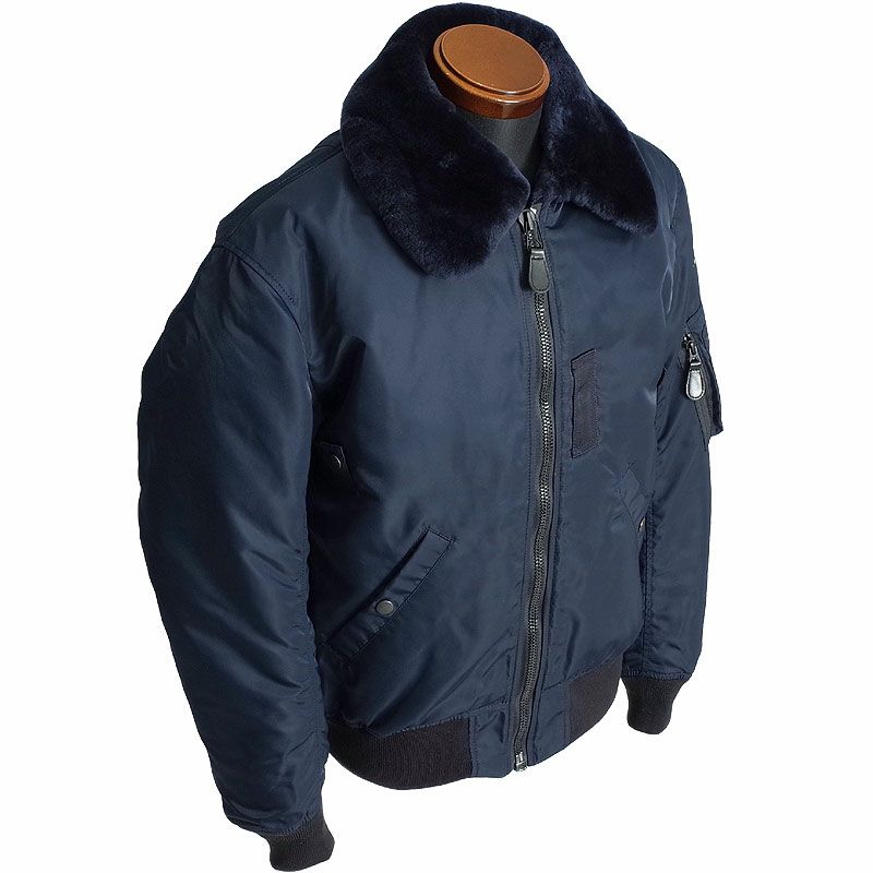 未使用/タグ付き●HOUSTON フライトジャケット　B-15C ネイビー　44 HOUSTON ヒューストン #5002 B-15C フライトジャケット メンズ B15C