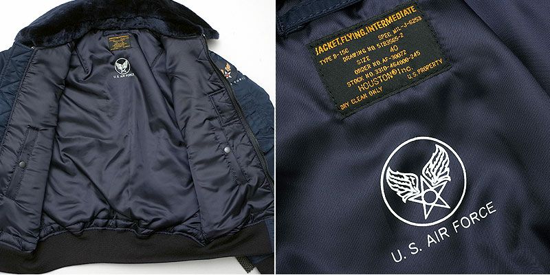 HOUSTON ヒューストン #5002 B-15C フライトジャケット メンズ B15C