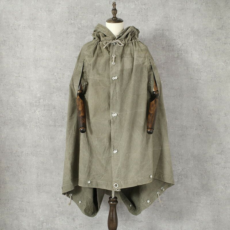 東ドイツ軍 50s テントシート USED NVA ポンチョ 軍幕 スクエア 四角