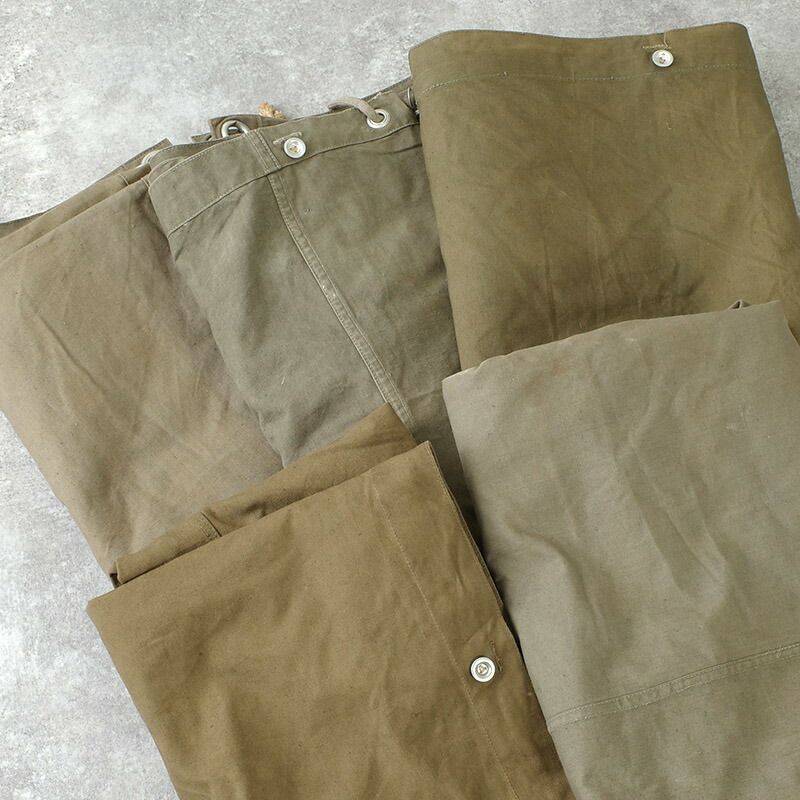 東ドイツ軍 50s テントシート USED NVA ポンチョ 軍幕 スクエア 四角