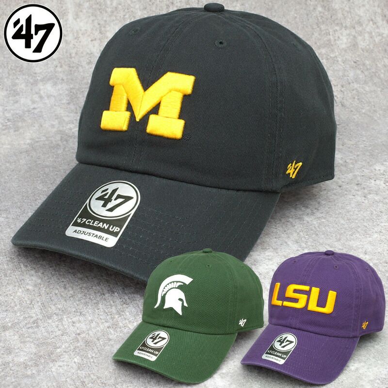 47 フォーティーセブン CLEAN UP NCAA カレッジ キャップ